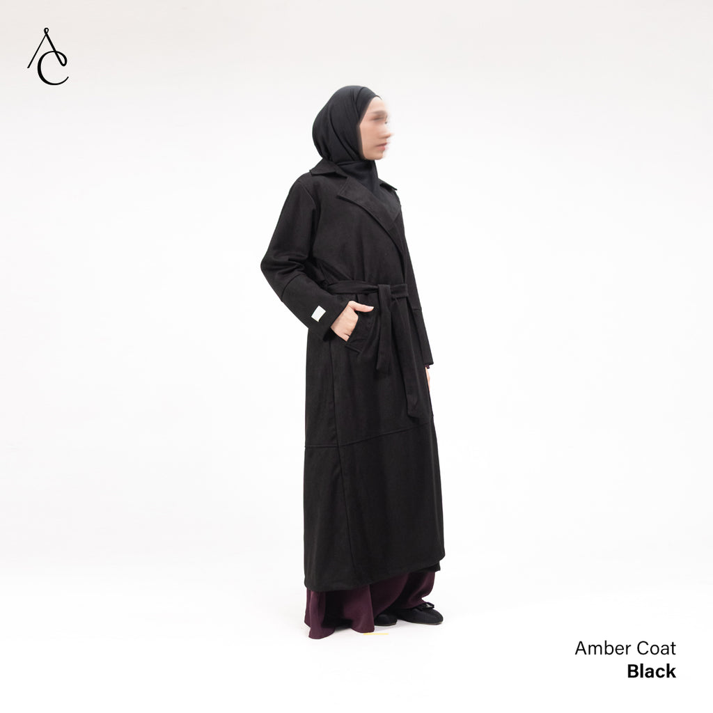 Amber Coat Suede